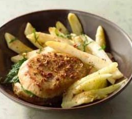 Gebakken kalfsfilet met asperges